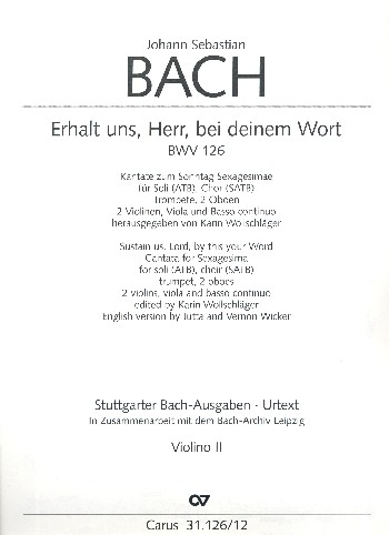 Erhalt uns Herr bei deinem Wort Kantate Nr.126 BWV126