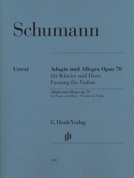Adagio und Allegro op.70 für Horn und Klavier für Violine und Klavier