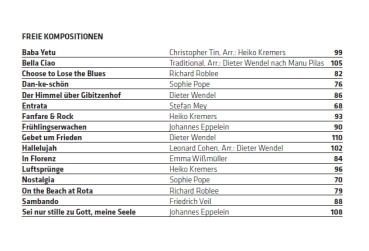 Spielpartitur Bläserheft 2026
