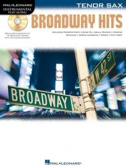 Spielbuch Tenorsaxophon Instrumental Play Along: Broadway Hits