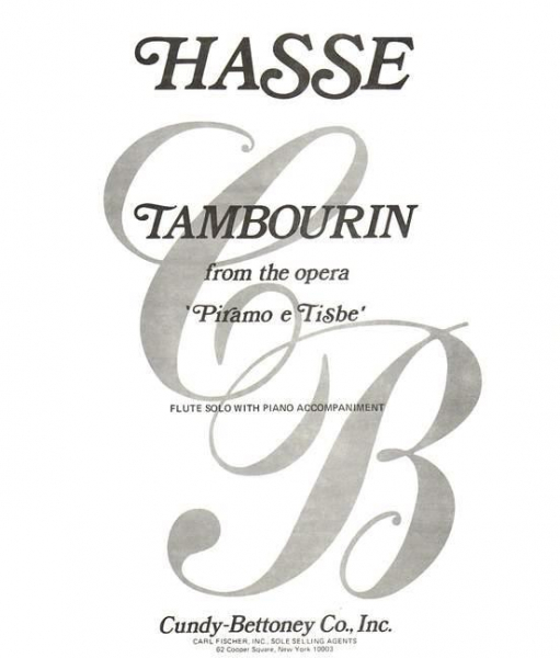 Tambourin for flute and piano