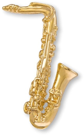 Anstecker mit Motiv Art of Music Saxophon klein A6