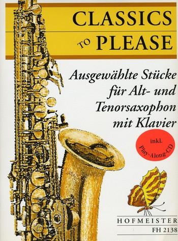 Classics to please (+CD) für 2 Saxophone (AT) und Klavier