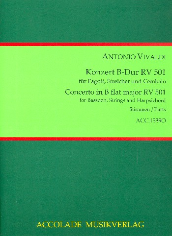 Konzert B-Dur RV501 für Fagott, Streicher und Bc