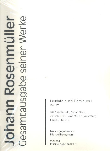 Laudate pueri Dominum III RWV.E109 für Sopran, Alt, Tenor, Bass, 2 Violinen, 2 Violen, Fagott und Bc