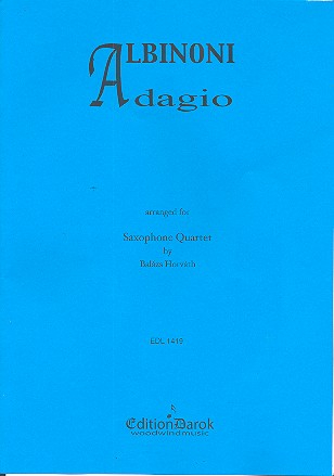 Adagio for 4 saxophones (SATB)