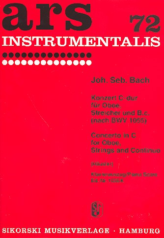 Konzert C-Dur nach BWV1055 für Oboe und Streichorchester
