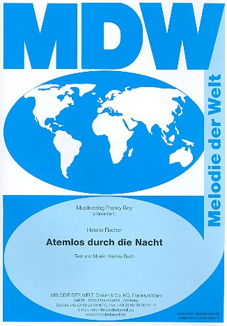 Atemlos durch die Nacht für Klavier/Gesang/Gitarre