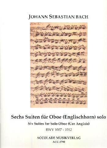 6 Suiten BWV1007-1012 für Oboe (Englischhorn)