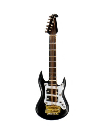Magnet Elektrische Gitarre schwarz 10 cm