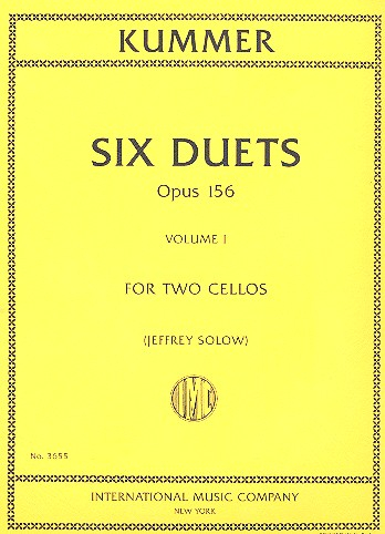 6 Duets op.156 vol.1 (nos.1-3) for 2 cellos