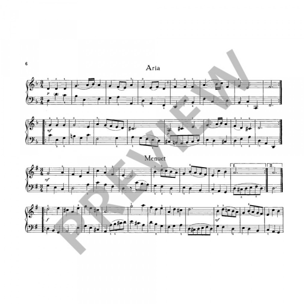 Spielstücke für Klavier Notenbüchlein für Anna Magdalena Bach