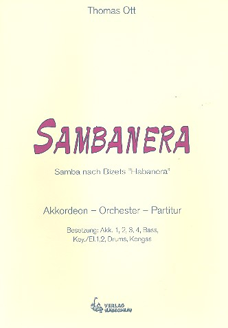 Sambanera: für Akkordeonorchester Partitur