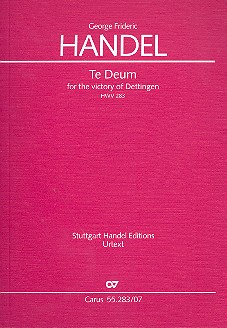 Dettinger Te Deum HWV283 für Soli, gem Chor und orchester