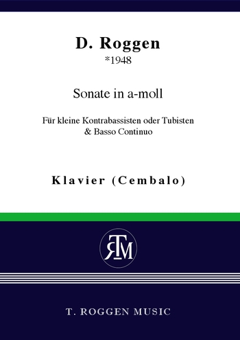 Sonate a-Moll für kleine Kontrabassisten für Kontrabass (Tuba) und Bc