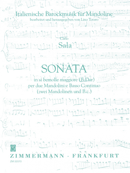 Sonate B-Dur für 2 Mandolinen und Bc