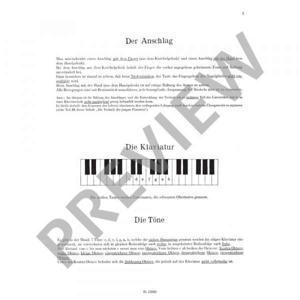 Klavierschule Der junge Pianist 1 - Grundlehrgang