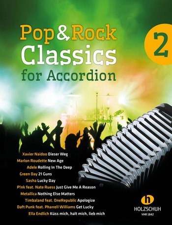 Pop &amp; Rock Classics Band 2: für Akkordeon (mit Text und Akkorden)