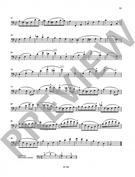 Etüden für Cello 40 melodious and progressive Studies