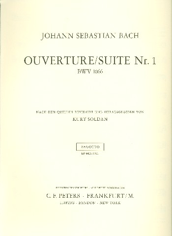 Ouvertüre C-Dur BWV1066 für Orchester