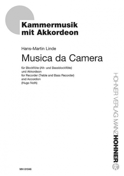 Musica da camera für Blockflöte (A/B) und Akkordeon