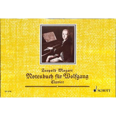 Spielbuch für Klavier Notenbuch für Wolfgang