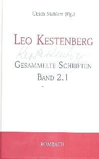 Gesammelte Schriften Band 2,1 Aufsätze und vermischte Schriften, Texte aus der Berliner Zeit