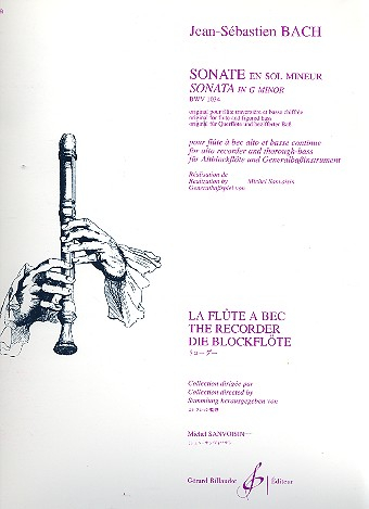 Sonate g-Moll BWV1034 für Altblockflöte und Bc