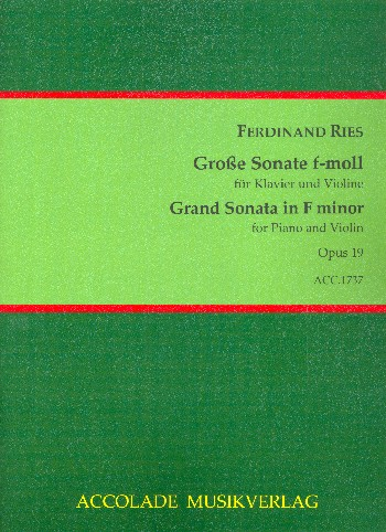 Große Sonate f-Moll op.19 für Violine und Klavier