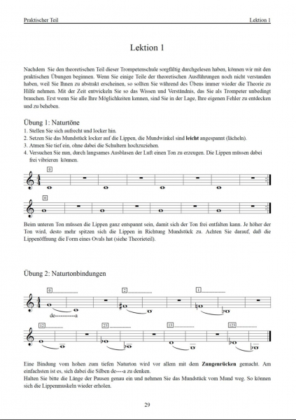 Schule für Trompete Trompete lernen leicht gemacht 1
