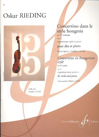 Concertino dans de style hongrois ré mineur op.21
