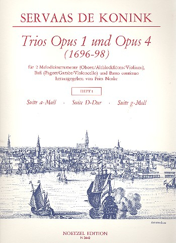 Trios aus op.1 und op.4 Band 1 für 2 Melodieinstrumente, Baß und Bc