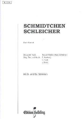 Schmidtchen Schleicher für Akkordeon mit B- und Es-Stimmen