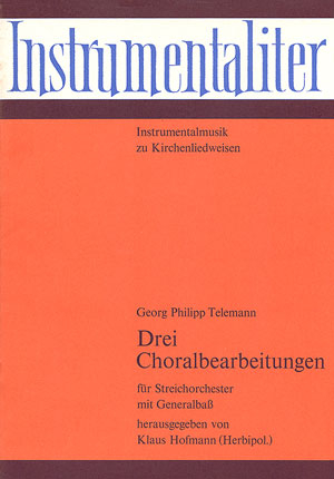 3 Choralbearbeitungen für Streichorchester und Bc