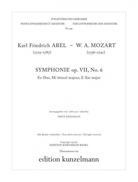 Symphonie Es-Dur op.7,6 für Kammerorchester