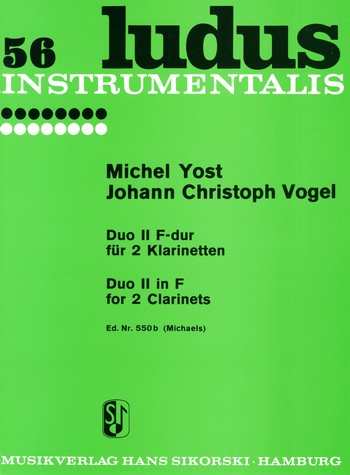 Duo F-Dur Nr.2 für 2 Klarinetten