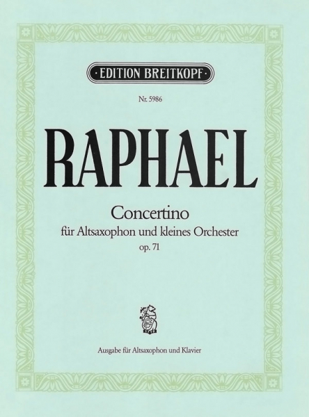 Concertino op.71 für Altsaxophon (es) und kleines Orchester