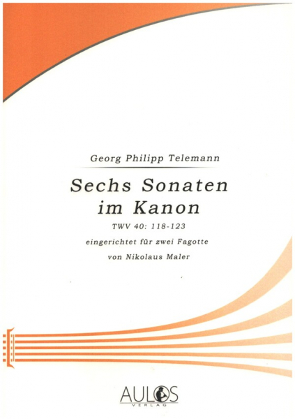 6 Sonaten im Kanon TWV: 118-123 für 2 Fagotte