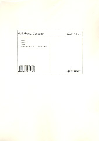 Concerto op.2,5 für Streicher und Bc