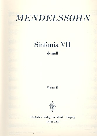 Sinfonia d-Moll Nr.7 für Streichorchester