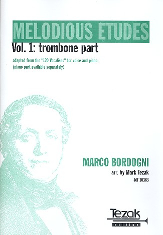 Melodious Etudes vol.1 for trombone and piano