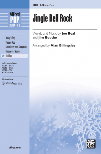 Jingle Bell Rock for mixed chorus (SAB) and piano