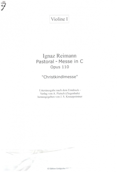 Pastoral-Messe in C op.110 &#039;Christkindlmesse&#039; für Soli, gem Chor und Orchester