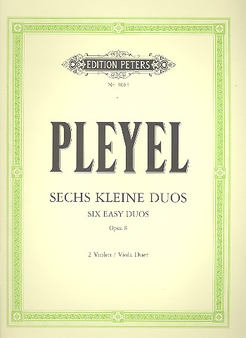 6 kleine Duos op.8 für 2 Violen