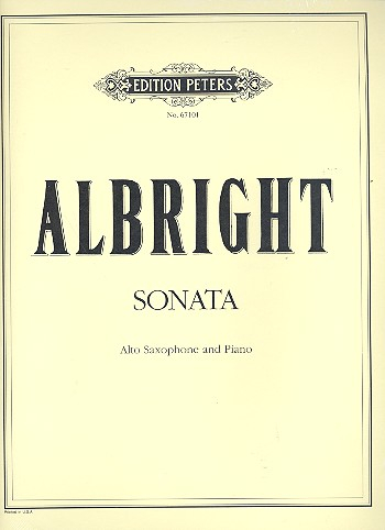 Sonate für Altsaxophon und Klavier