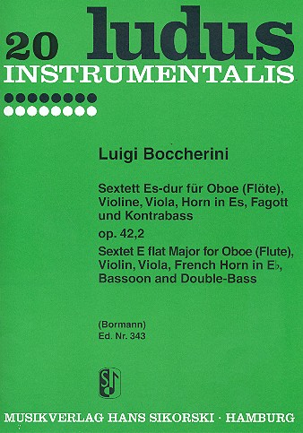 Sextett Es-Dur op.42,2 für Oboe, Fagott, Horn, Violine,