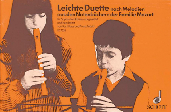 Leichte Duette für 2 Sopran-Blockflöten