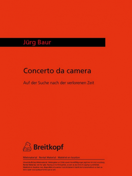 Concerto da camera für Blockflöte und Orchester
