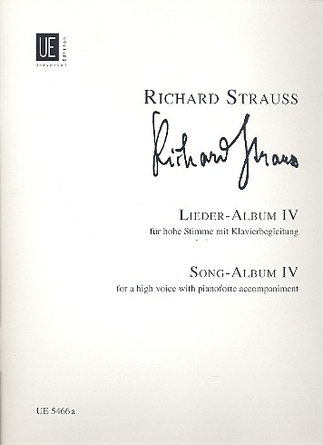 Lieder Band 4 für hohe Singstimme und Klavier (dt/en)