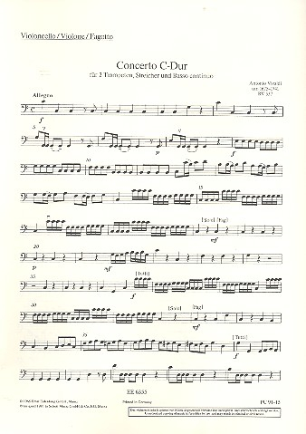 Concerto C-Dur op.46,1 RV537 für 2 Trompeten, Streicher und Bc